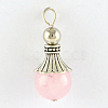 Natural Rose Quartz Pendants G-Q459-02Q-1