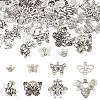 40Pcs 8 Styles Tibetan Style Alloy Pendants TIBE-YW0001-65-1