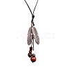 Alloy & Resin & Wood & Walnut Pendant Necklaces for Women FS-WGF26A9-01-2
