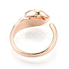 Brass Cuff Ring Settings KK-T076-80G-3