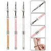 3Pcs 3 Colors Iron Alligator Memo Clips AJEW-WR0002-29-3