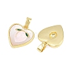 Natural White Shell Pendants KK-D005-04A-G-2