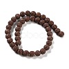 Synthetic Lava Rock Dyed Beads Strands G-H311-08C-02-3