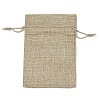 Christmas Printed Burlap Packing Pouches Drawstring Bags ABAG-Q053-02A-10-2