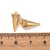 Brass Micro Pave Cubic Zirconia Pendants KK-K382-56G-3