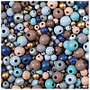 Baking Paint Wood Beads WOOD-SP0001-77B-7