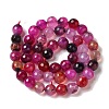 Dyed & Heated Natural Dragon Veins Agate Beads Strands G-P539-A01-27-3