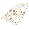 12Pcs 6 Styles 304 Stainless Steel Chain Bracelet Makings AJEW-TA0001-34-2