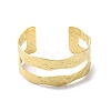Rack Plating Brass Open Cuff Bangle for Women BJEW-A137-01G-7