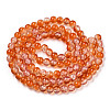 Transparent Crackle Baking Paint Glass Beads Strands DGLA-T003-01B-11-2