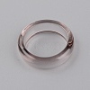 Transparent Resin Finger Rings RESI-WH0024-76L-2