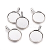 Alloy Pendant Cabochon Settings PALLOY-A13368-AS-NR-1