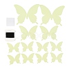 3D Plastic Luminous Wall Stickers DIY-F077-05G-1