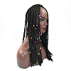 Iron Dreadlocks Beads Hair Decoration IFIN-S696-110RG-3