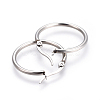 Tarnish Resistant 201 Stainless Steel Hoop Earrings EJEW-A052-19B-P-2