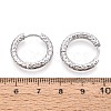 304 Stainless Steel Hoop Earrings STAS-T074-51P-3