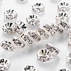 Brass Rhinestone Spacer Beads RB-A014-Z8mm-01S-NF-1