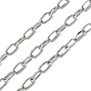 Tarnish Resistant 304 Stainless Steel Oval Link Chains CHS-K018-08P-1