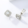 Brass Rhinestone Clip-on Earrings SZ0570-3