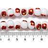 Printing Glass Beads for Necklaces Bracelets Making GLAA-B020-02A-05-5