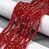 Baking Paint Imitation Jade Glass Bead Strands DGLA-A034-J2MM-A29-4
