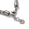 Halloween Skull Natural & Synthetic Mixed Gemstone Beaded Bracelets with 201 Stainless Steel Lobster Claw Clasps BJEW-Q334-13-4