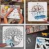 PET Hollow Out Drawing Painting Stencils DIY-WH0391-0163-4