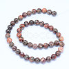 Natural Leopard Skin Jasper Beads Strands G-J358-05-8mm-3