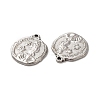 304 Stainless Steel Pendants STAS-A080-19P-3