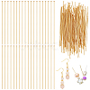 120Pcs Brass Flat Head Pins FIND-BC0019-23G-1