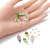 Summer Theme Alloy Enamel Pendants ENAM-YW0002-86G-4