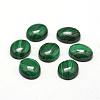 Oval Natural Malachite Cabochons G-O147-03D-1