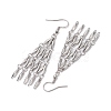 Non-Tarnish 304 Stainless Steel Bar Link Chain Dangel Earrings EJEW-JE05839-02-4