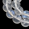 Natural Rainbow Moonstone Round Bead Strands G-M263-D-02A-5