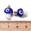 Handmade Lampwork Pendants LAMP-S069-06G-04-3
