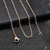 304 Stainless Steel Cable Chain Necklace Making STAS-P045-01RG-A-4