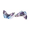 UV Plating Printed Opaque Acrylic Beads LS-PACR-N017-06B-2