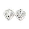 Clear Glass Charms X-KK-E090-25P-1