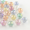 Round AB Color Transparent Acrylic Beads TACR-D005-16mm-M-1
