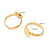 Brass Pad Ring Base Findings X-EC022-G-6