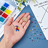 6/0 Transparent Colours Rainbow & Opaque Colours Rainbow & Frosted Colours Glass Seed Beads SEED-FH0001-02A-3