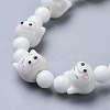 Handmade Lampwork Beads Strands PORC-K002-02D-3