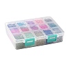 375G 15 Colors Baking Paint K9 Glass Seed Beads SEED-JP0004-03-2mm-7