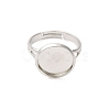 Adjustable Brass Ring Components KK-Q573-004P-3