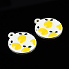 Spray Painted Alloy Pendants PALLOY-Q434-006-NR-3