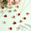 48Pcs 6 Colors Transparent Resin Pendants RESI-AR0001-55-4
