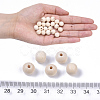 Natural Unfinished Wood Beads X-WOOD-S651-A10mm-LF-4