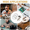 2Pcs Portable Clip-On Magnifying Glass AJEW-CA0005-33-7