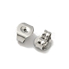 Tarnish Resistant 201 Stainless Steel Ear Nuts X-STAS-S028-11-2