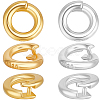 12Pcs 2 Styles 925 Sterling Silver Locking Jump Ring STER-BBC0008-13-1